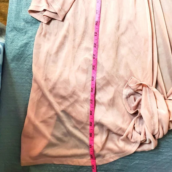 ✨ Plus Size 28W Blush Lace Formal Dress & Matching Duster Set 💗