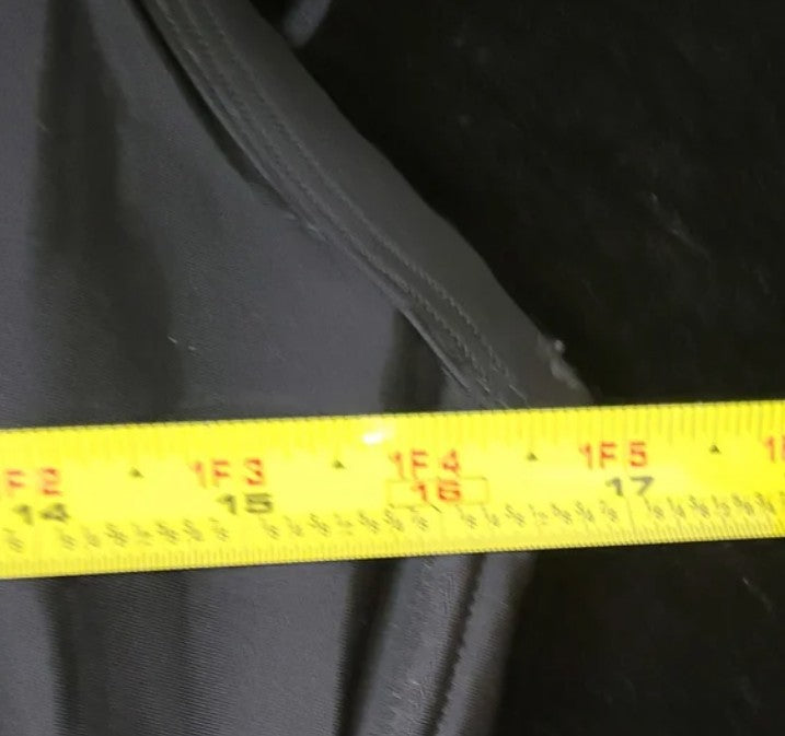 GORGEOUS PLUS SIZED BLACK TANKINI SWIM TOP EXTRA LONG! MINT CONDITION!