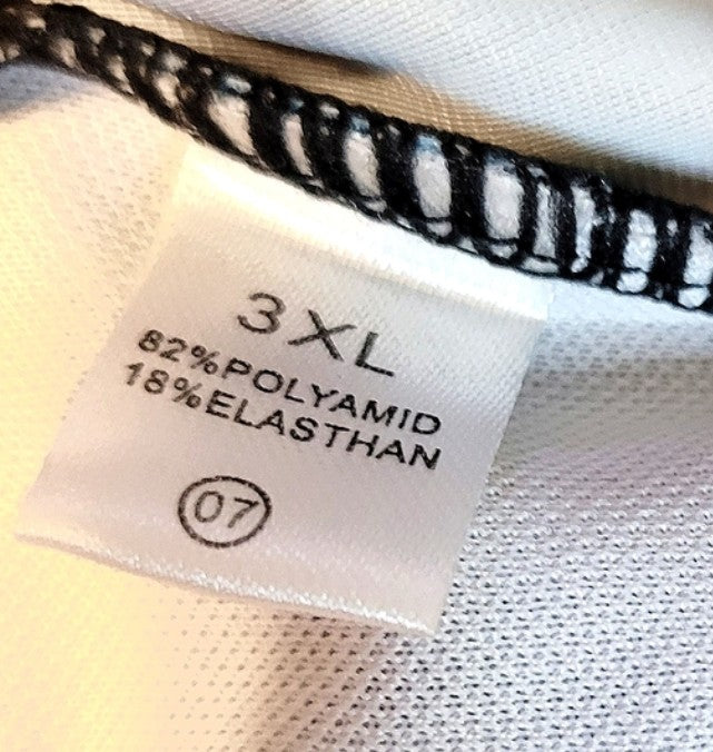 UNIQUE STYLISH PLUS SIZE TWO PIECE TIGER ANIMAL PRINT TEAL BLUE AND BLACK STRIPED SWIMSUIT FRINGE NWOT