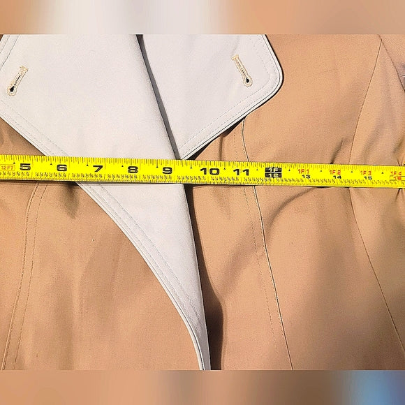 CLASSIC VINTAGE *RARE* ✨ Casper Dusty Rose Trench Coat Chic Winter Class