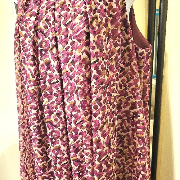 👗✨ Karin Stevens Sleeveless Abstract Sack Dress | Flowy & Versatile