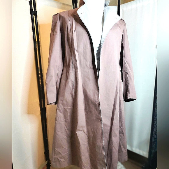 CLASSIC VINTAGE *RARE* ✨ Casper Dusty Rose Trench Coat Chic Winter Class