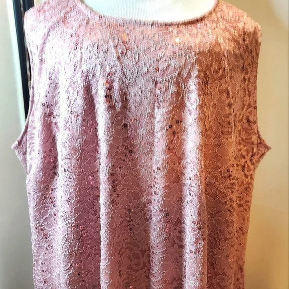 ✨ Plus Size 28W Blush Lace Formal Dress & Matching Duster Set 💗