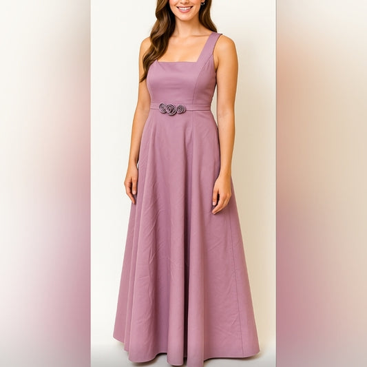 🌸 Vintage Jessica McClintock Lavender Elegance Rosette Waist Garden Party Gown