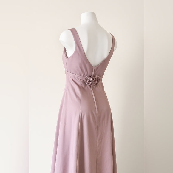 🌸 Vintage Jessica McClintock Lavender Elegance Rosette Waist Garden Party Gown