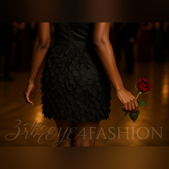 L.A. Couture Boutique ✨ One-Shoulder Black Formal Cocktail Mini Dress NWT ✨