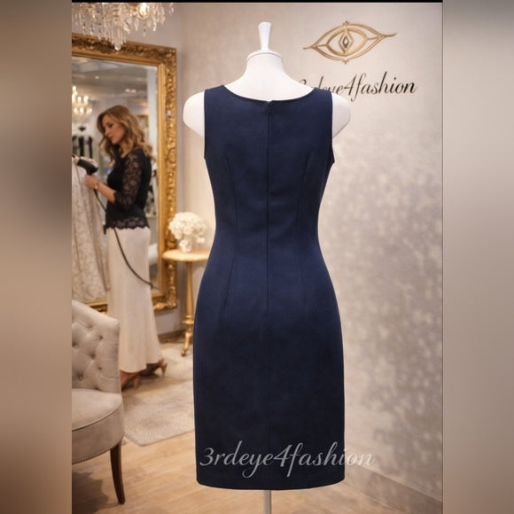 👗✨ MM by Michelle Navy Sheath Dress | Classic Work-to-Dinner ✨👗