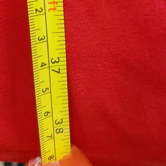 CALVIN KLEIN ❤️ Classic Red Midi Dress Sz 12 Work to Evening Elegance ✨🔥 Calvin Klein