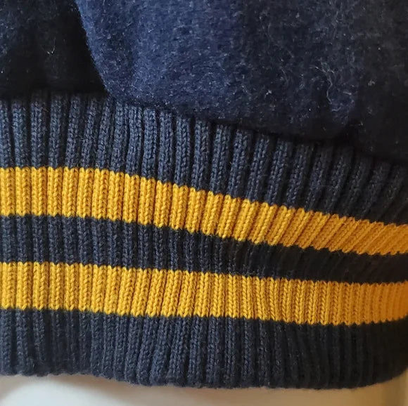 MOSSIMO XXL LETTERMAN JACKET 💛💙 Vintage Varsity Vibes Wool Bomber Coat