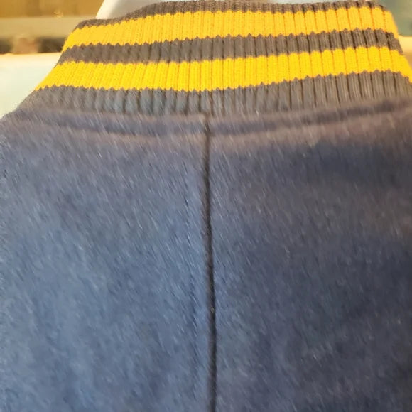 MOSSIMO XXL LETTERMAN JACKET 💛💙 Vintage Varsity Vibes Wool Bomber Coat