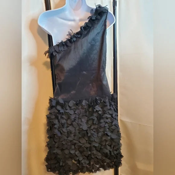 L.A. Couture Boutique ✨ One-Shoulder Black Formal Cocktail Mini Dress NWT ✨