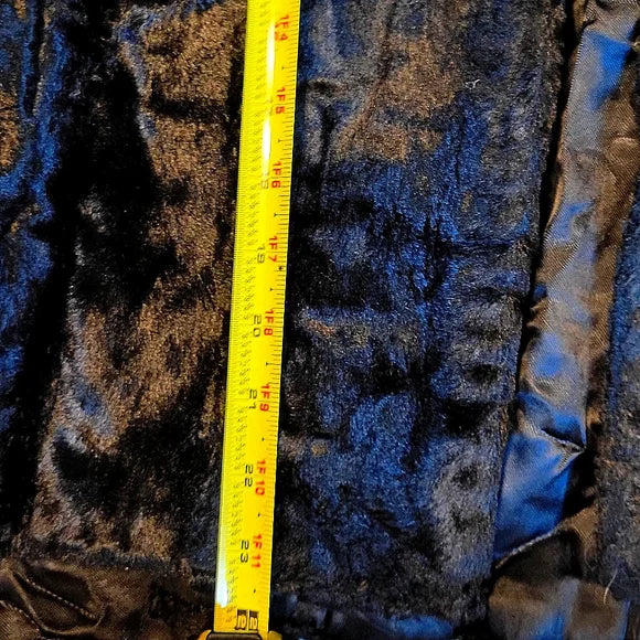 🖤 Vintage Black Faux Fur Stole Capelet ✨ Date Night Glam 🖤 Alden