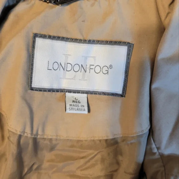 Vintage London Fog Beige Trench Coat Classic Straight Cut Cold Weather Chic 🧥✨