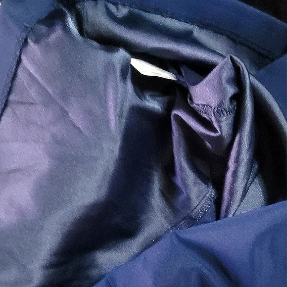 SIGNATURE SANRINA ✨ Navy & White Beaded Sheath Dress | Office Chic Mini 👗💼