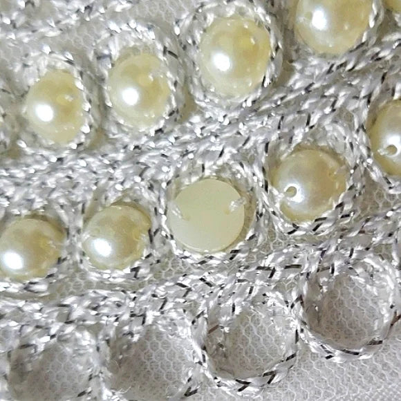 SIGNATURE SANRINA ✨ Navy & White Beaded Sheath Dress | Office Chic Mini 👗💼