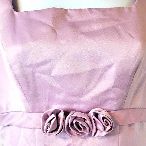 🌸 Vintage Jessica McClintock Lavender Elegance Rosette Waist Garden Party Gown