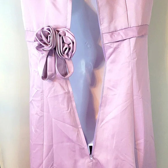 🌸 Vintage Jessica McClintock Lavender Elegance Rosette Waist Garden Party Gown