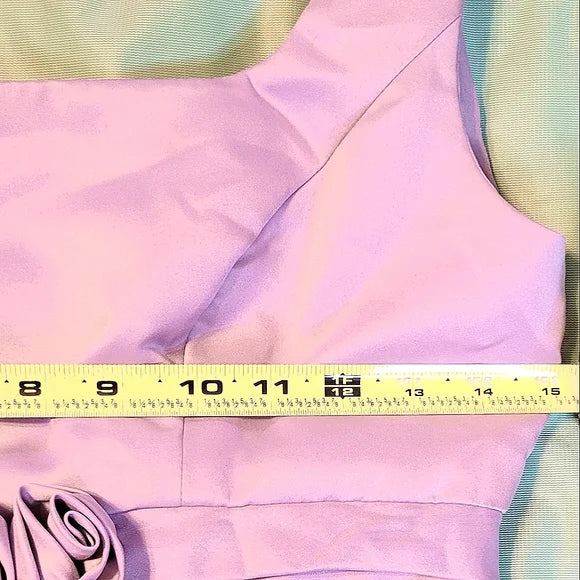 🌸 Vintage Jessica McClintock Lavender Elegance Rosette Waist Garden Party Gown