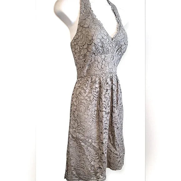 NWT David’s Bridal Lace Halter Dress 🤍 Beach Wedding • Bridesmaid