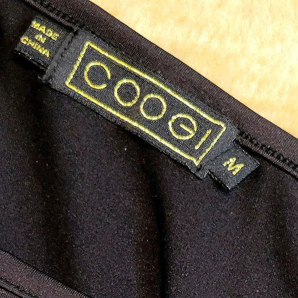 90s ✨ COOGI Australia One Shoulder Logo Maxi Dress Size M ✨