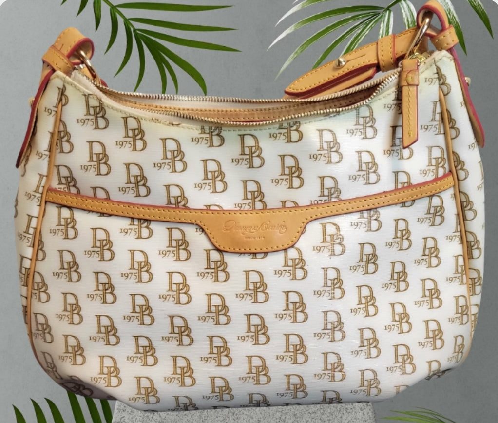 Authentic Dooney & Bourke 1975 retro anniversary shoulder bag and matching wallet set ♥️