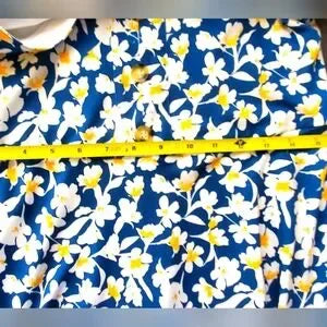 Fortune + Ivy Blue Floral V-Neck Fit & Flare Dress | Cottagecore