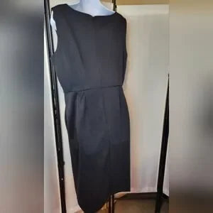 🖤🤍 Signature by Robbie Bee Striped Jacket & Black Sheath Dress Set | Power Workwear